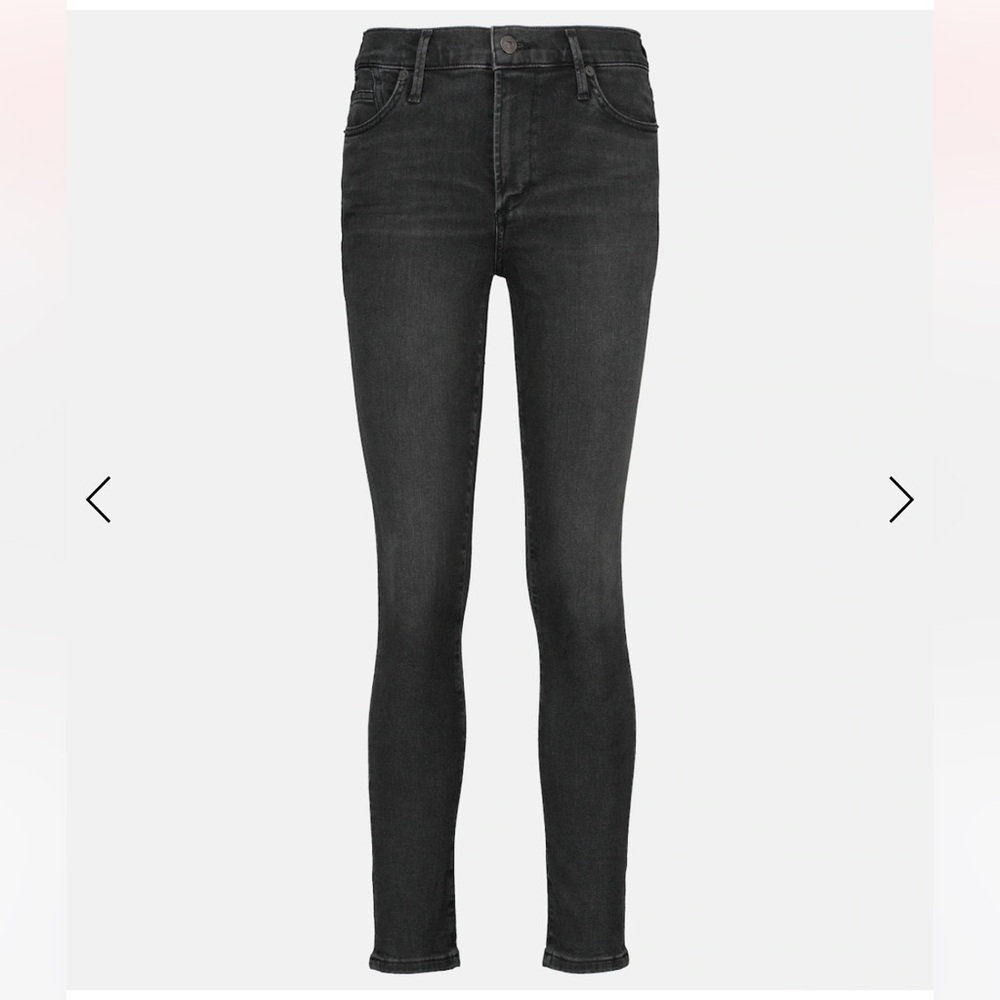 Citizens of Humanity Rocket Ankle Mid-Rise Skinny Jeans Black